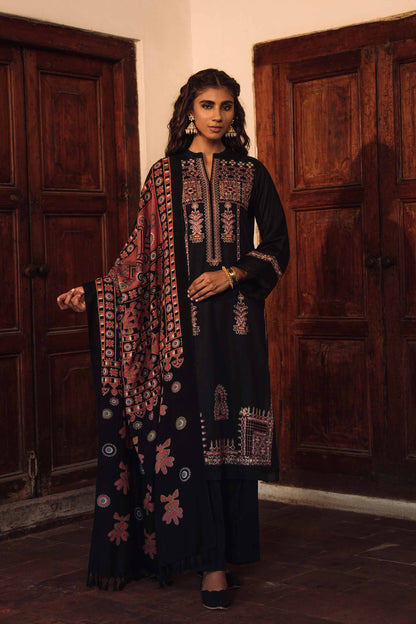 Nishat Linen - 3 Piece - Embroidered Suit - 42303029