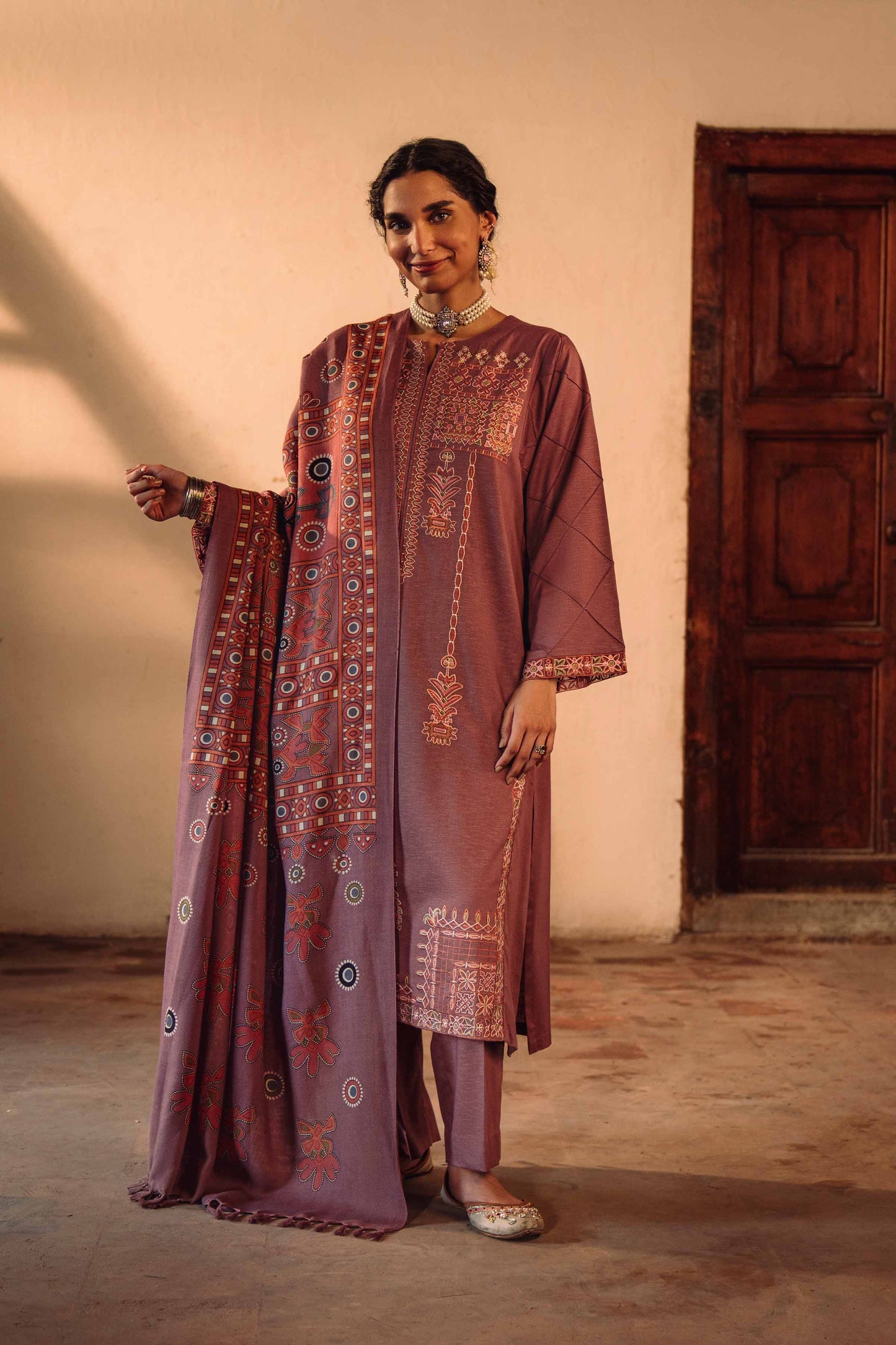 Nishat Linen - 3 Piece - Embroidered Suit - 42303030