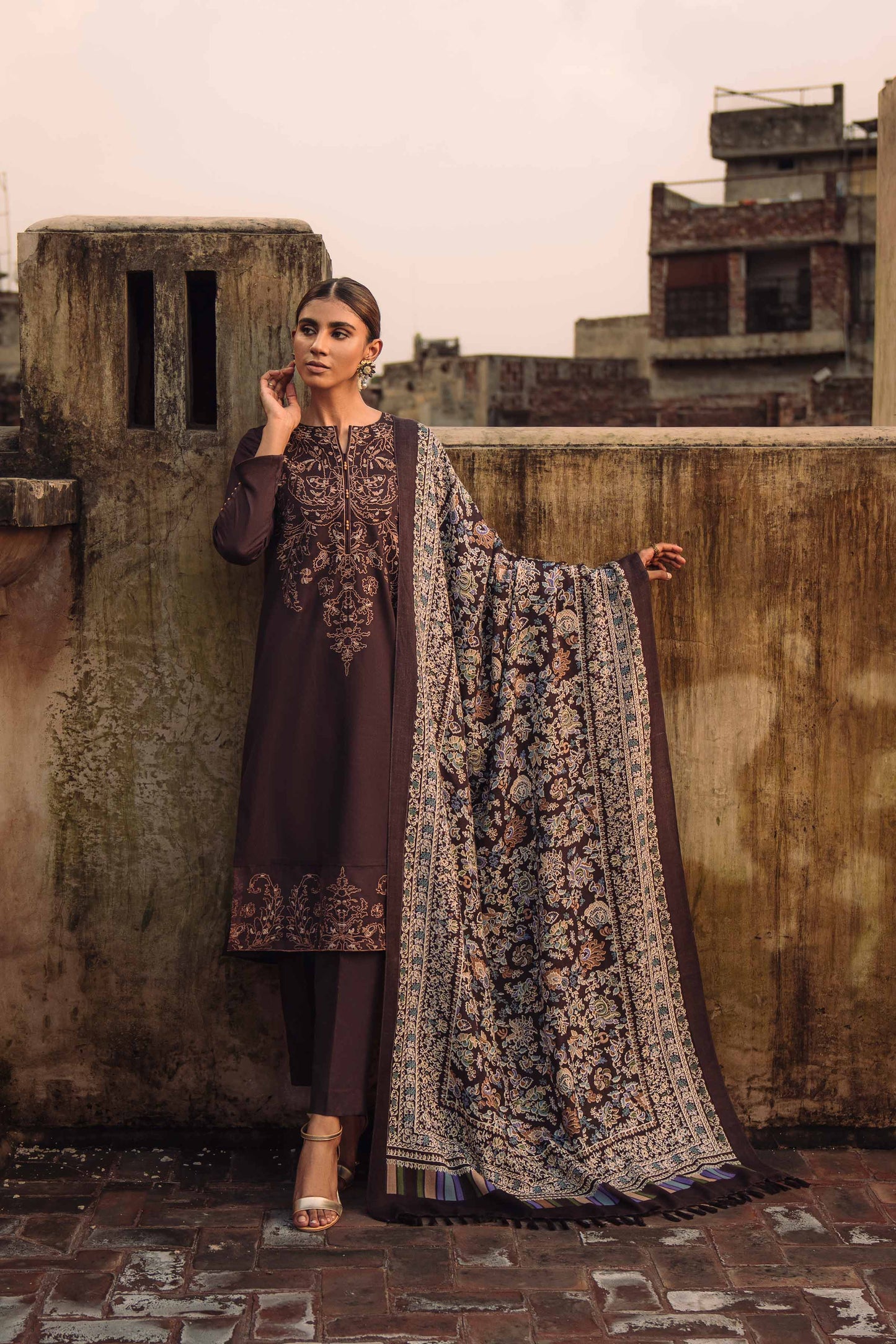 Nishat Linen - 3 Piece - Embroidered Suit - 42303031