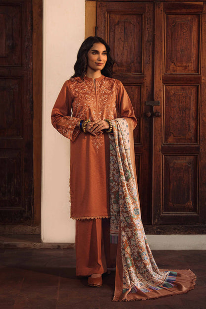 Nishat Linen - 3 Piece - Embroidered Suit - 42303032