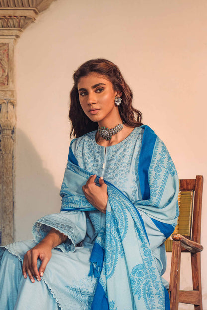 Nishat Linen - 3 Piece - Embroidered Suit - 42303033