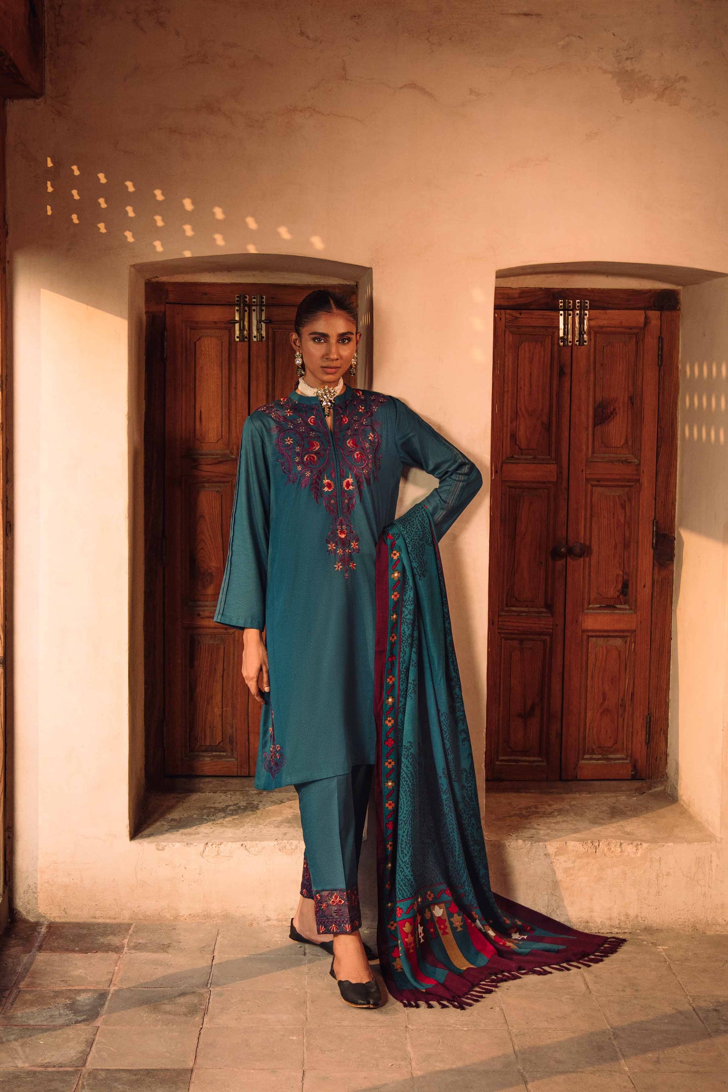 Nishat Linen - 3 Piece - Embroidered Suit - 42303037