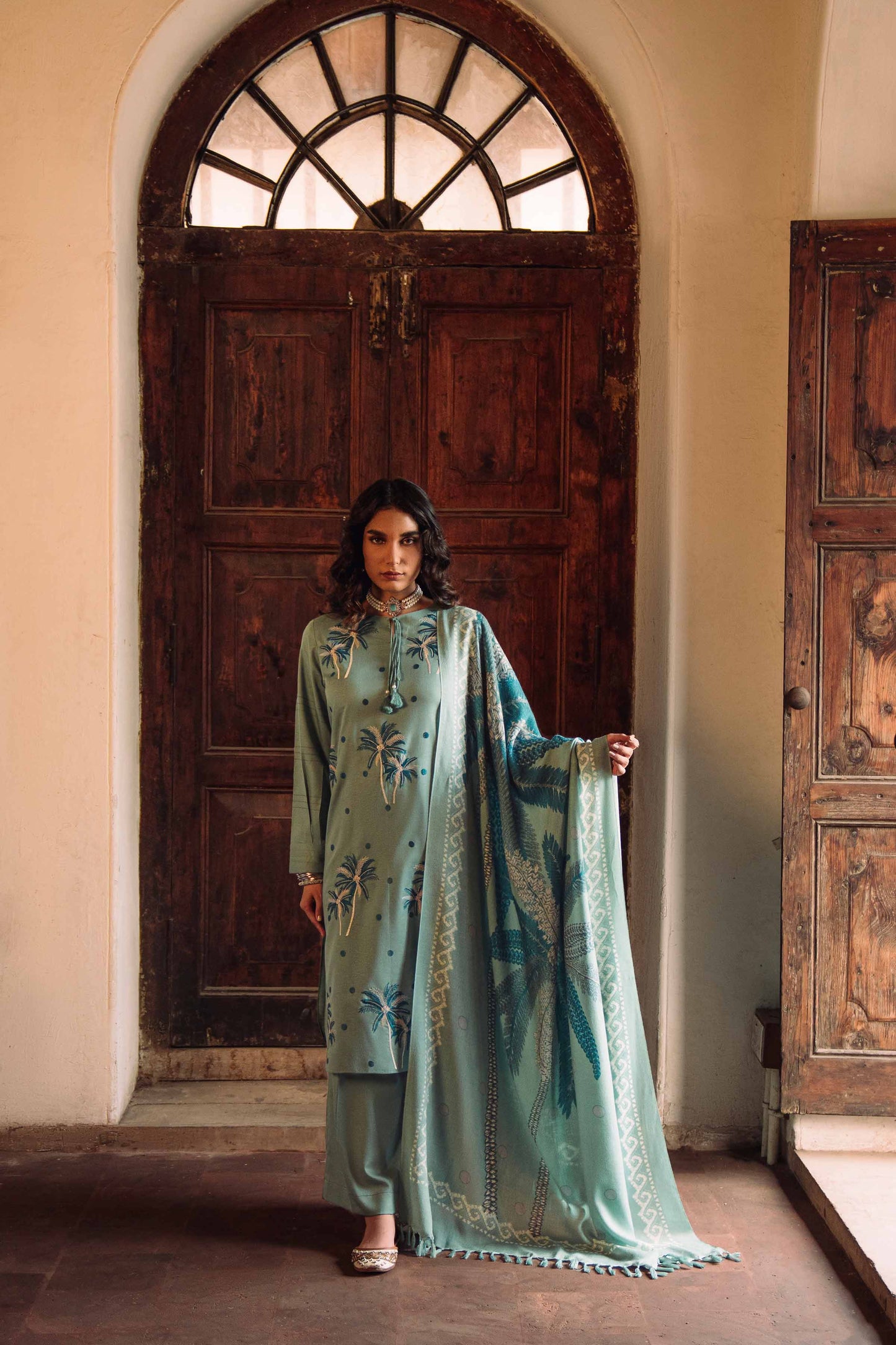 Nishat Linen - 3 Piece - Embroidered Suit - 42303040