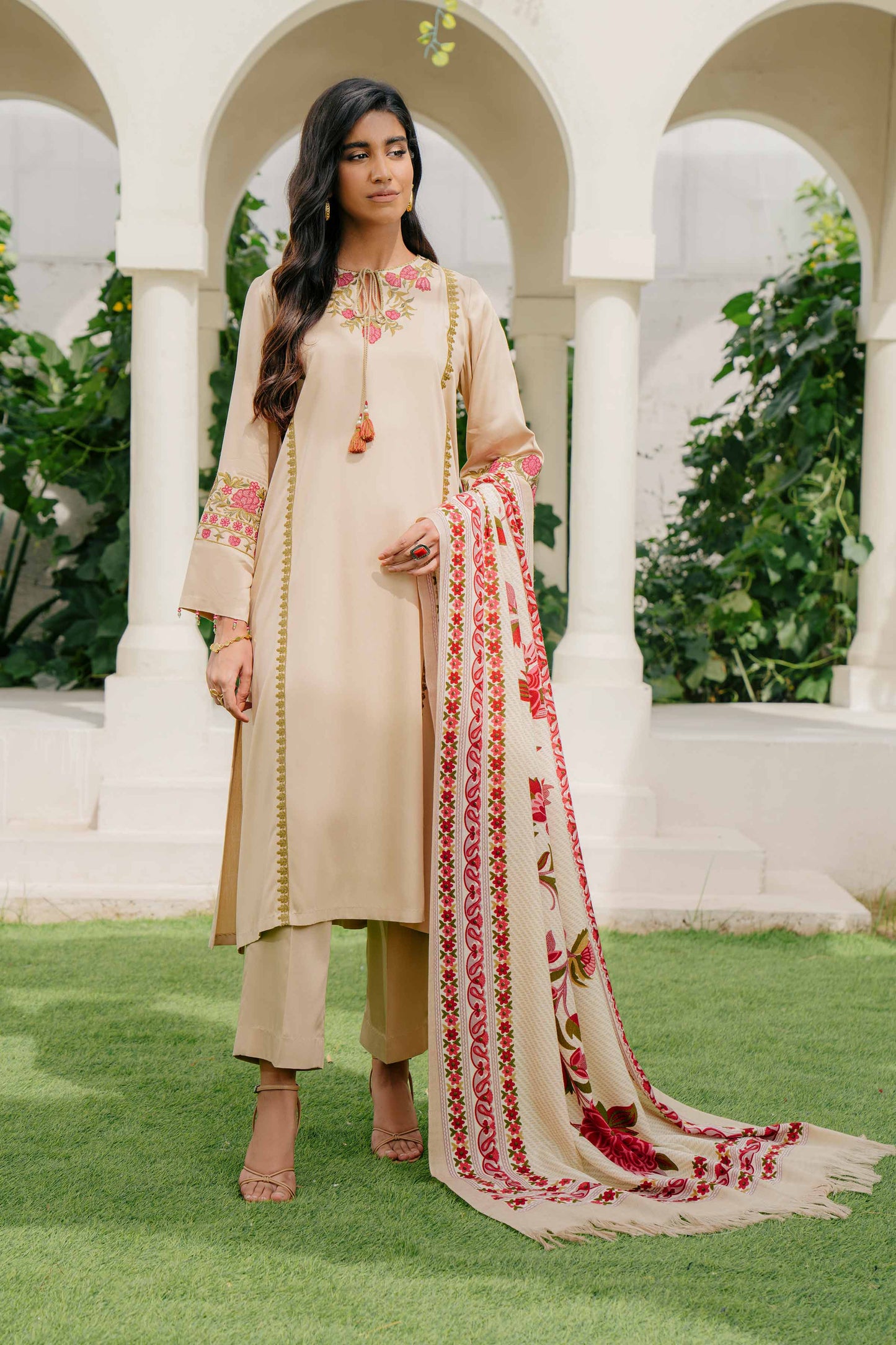 Nishat Linen - 3 Piece - Embroidered Suit - 42303041