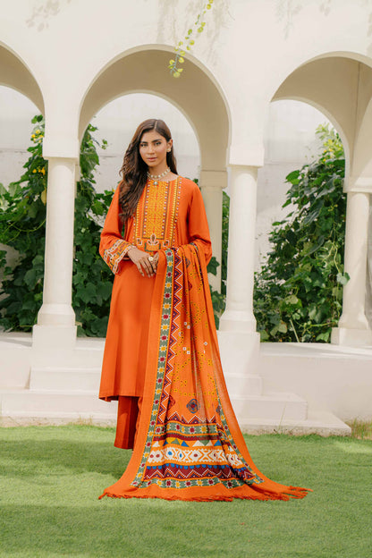 Nishat Linen - 3 Piece - Embroidered Suit - 42303042