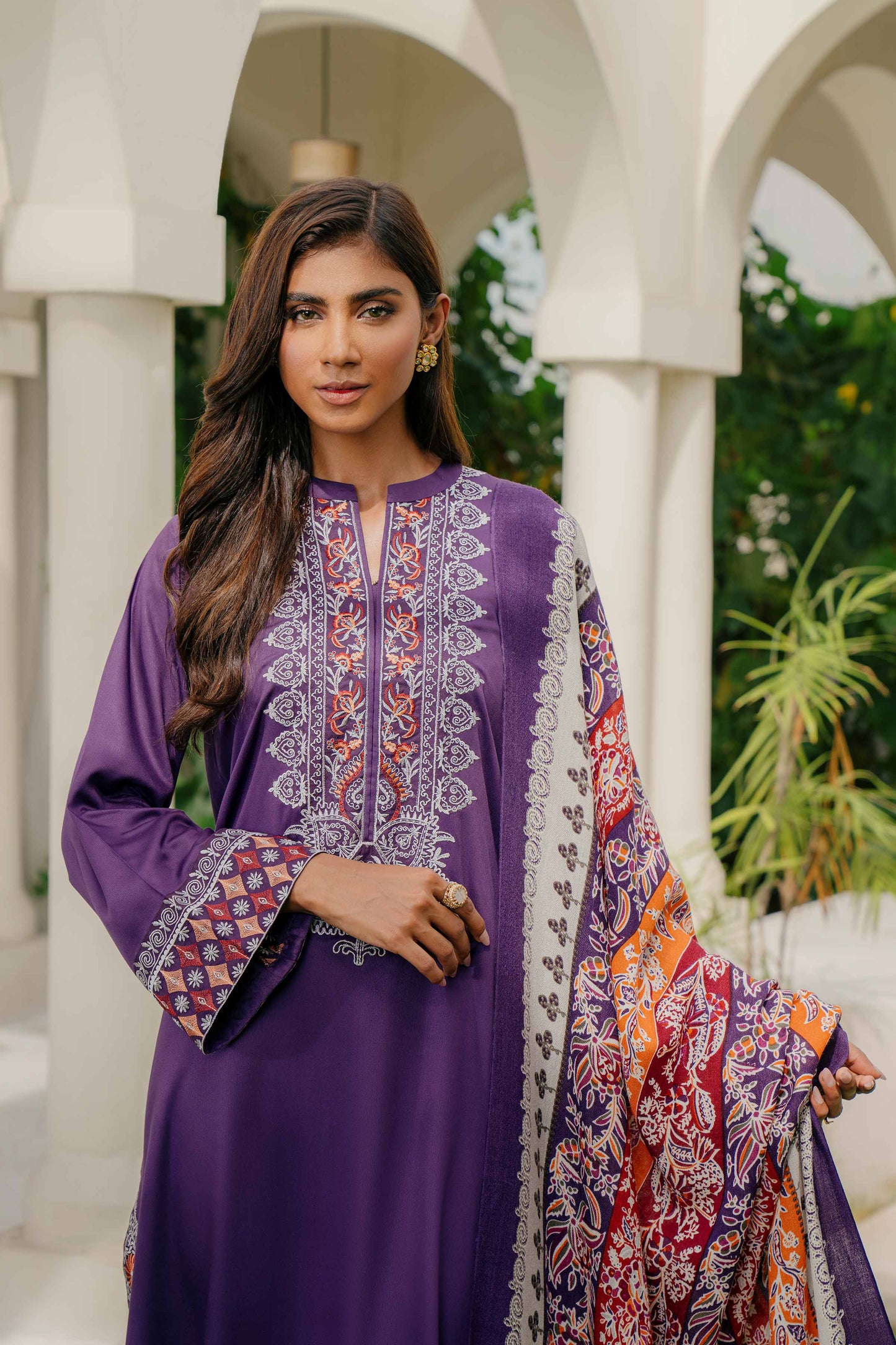 Nishat Linen - 3 Piece - Embroidered Suit - 42303043