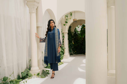 Nishat Linen - 3 Piece - Embroidered Suit - 42303044