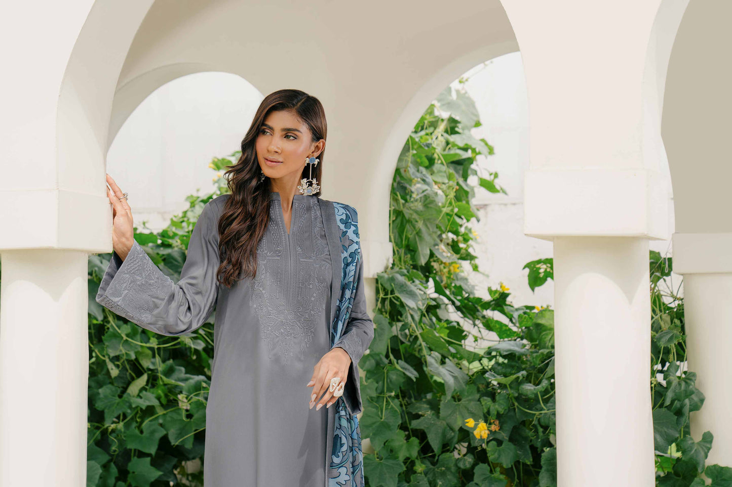 Nishat Linen - 3 Piece - Embroidered Suit - 42303047