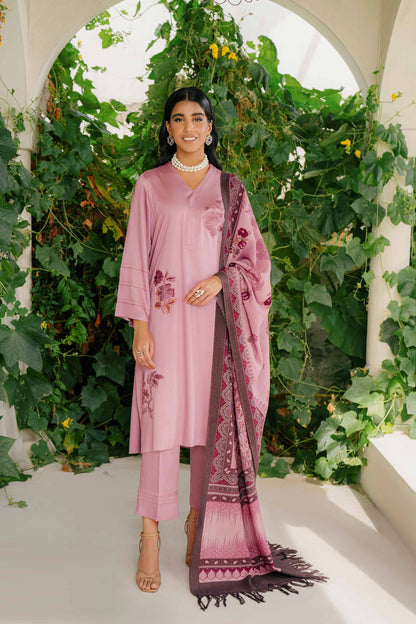 Nishat Linen - 3 Piece - Embroidered Suit - 42303050