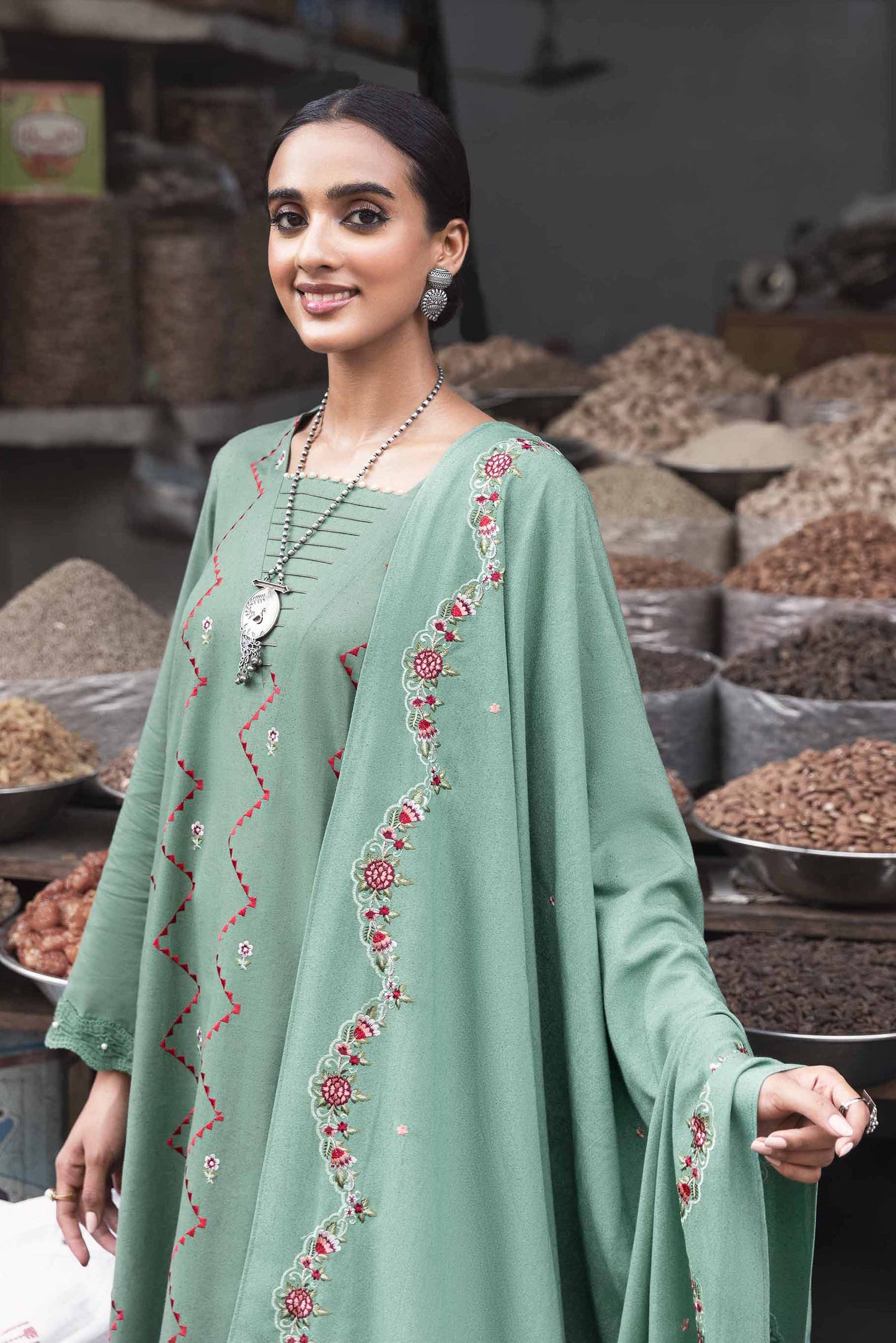 Nishat Linen - 3 Piece - Dyed Embroidered Suit - 42303061