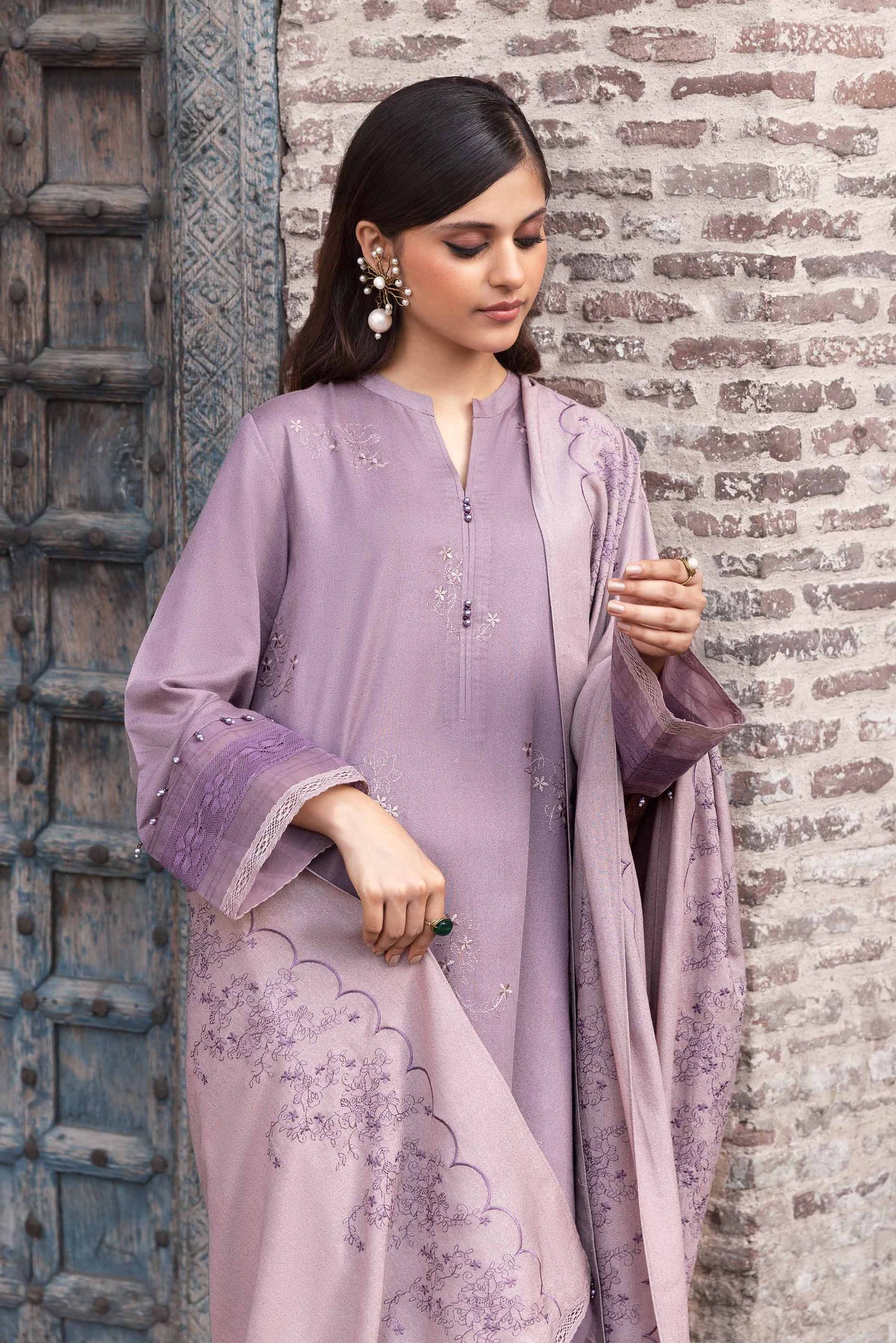 Nishat Linen - 3 Piece - Dyed Embroidered Suit - 42303063