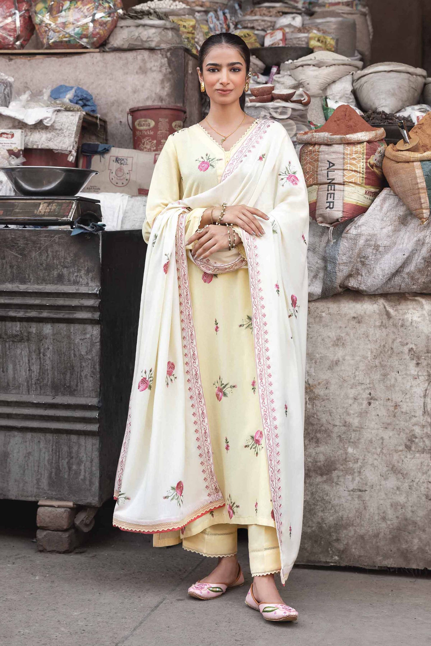 Nishat Linen - 3 Piece - Dyed Embroidered Suit - 42303064