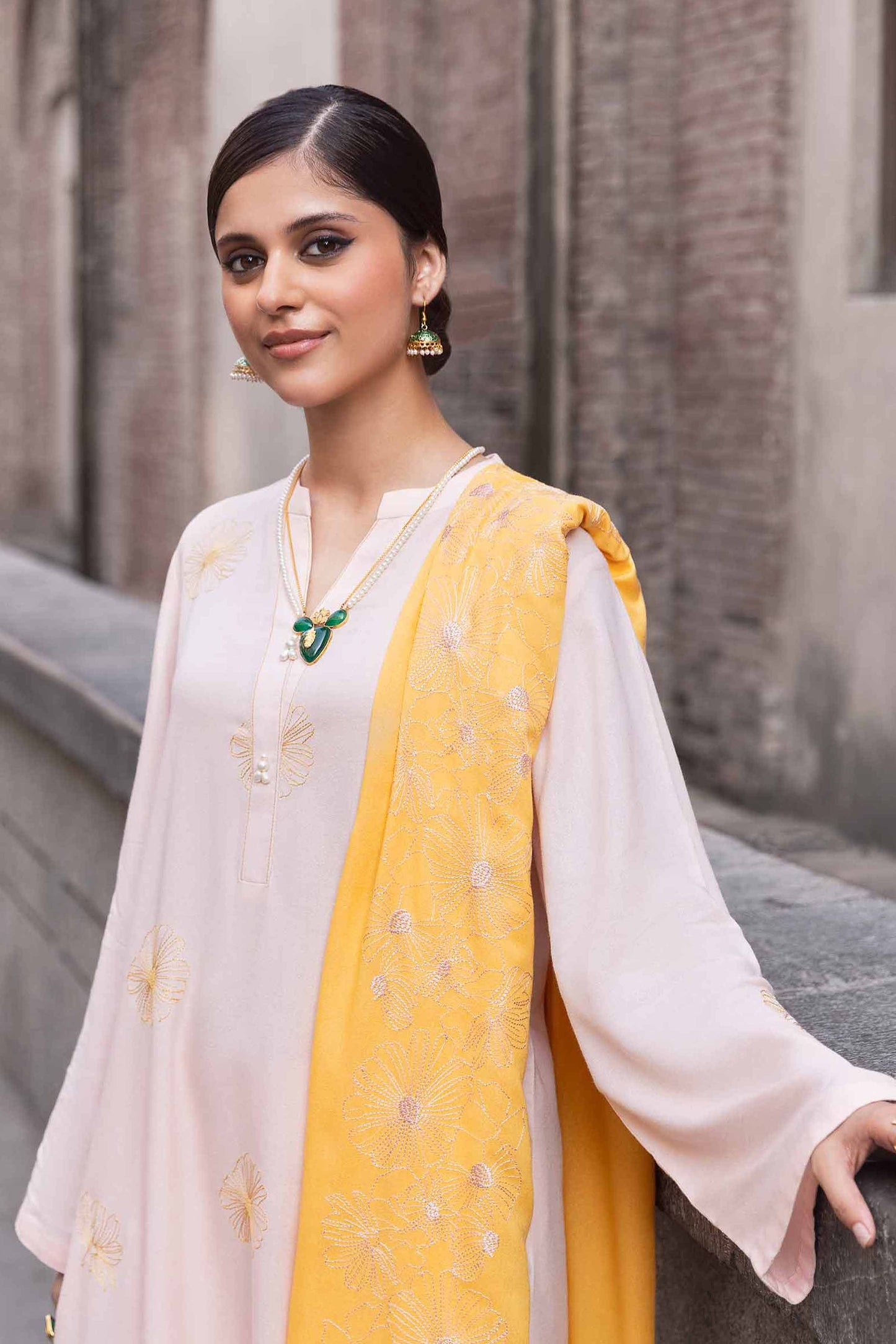 Nishat Linen - 3 Piece - Dyed Embroidered Suit - 42303068