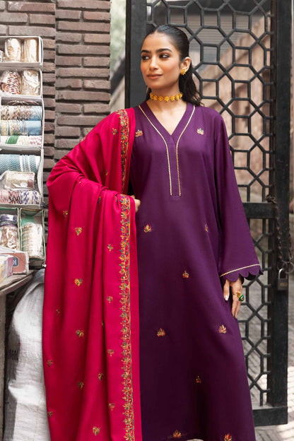 Nishat Linen - 3 Piece - Dyed Embroidered Suit - 42303069