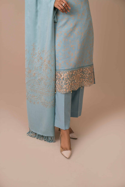 Nishat Linen - 3 Piece - Printed Embroidered Suit - 42303071