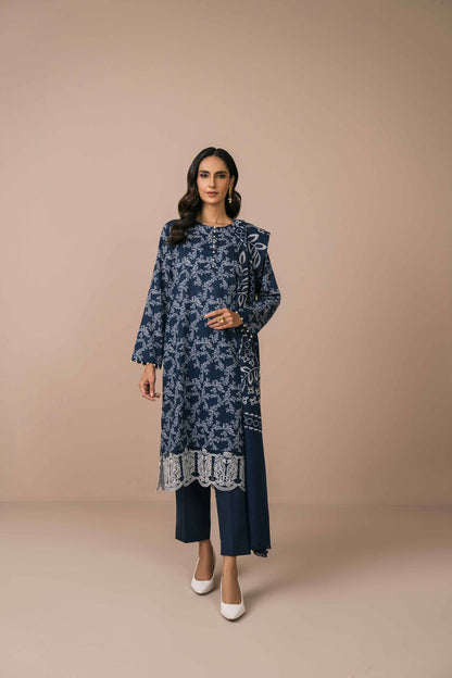 Nishat Linen - 3 Piece - Printed Embroidered Suit - 42303072