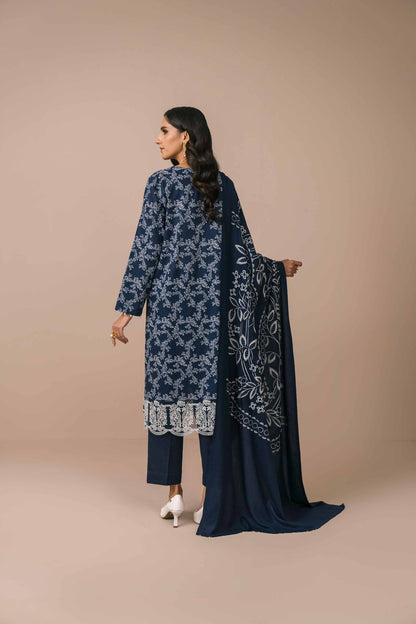 Nishat Linen - 3 Piece - Printed Embroidered Suit - 42303072