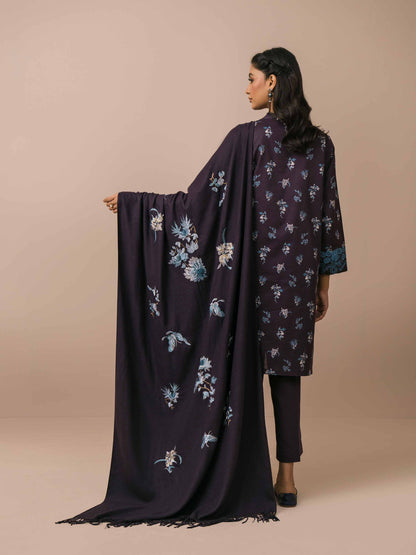 Nishat Linen - 3 Piece - Printed Embroidered Suit - 42303075