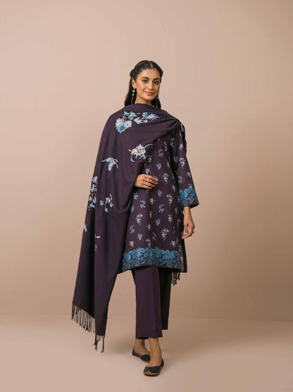 Nishat Linen - 3 Piece - Printed Embroidered Suit - 42303075