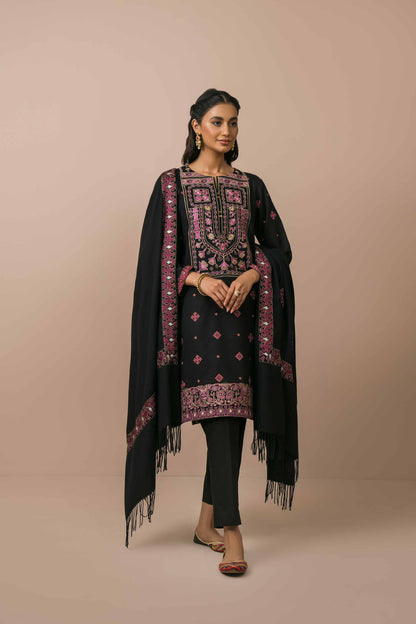 Nishat Linen - 3 Piece - Printed Embroidered Suit - 42303077