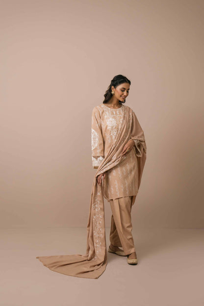 Nishat Linen - 3 Piece - Printed Embroidered Suit - 42303078