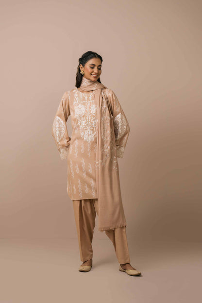 Nishat Linen - 3 Piece - Printed Embroidered Suit - 42303078