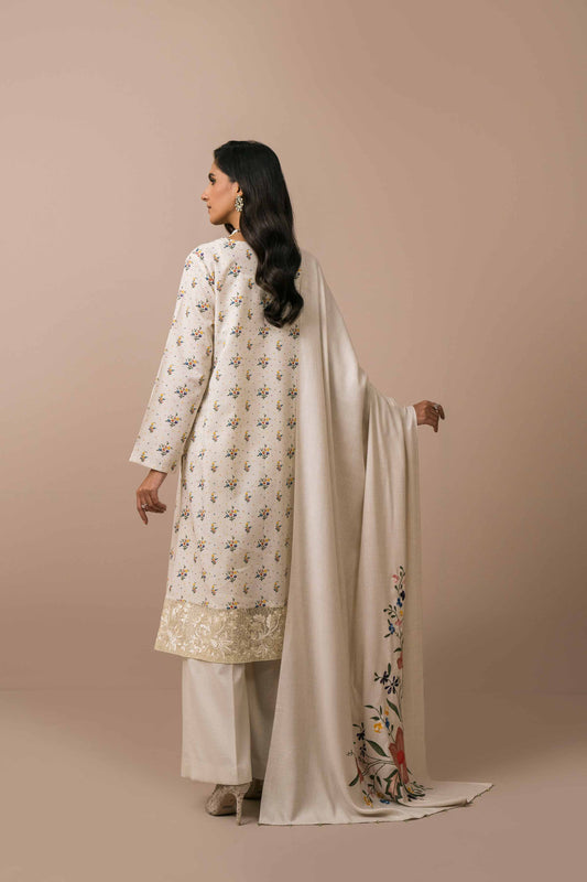 Nishat Linen - 3 Piece - Printed Embroidered Suit - 42303079