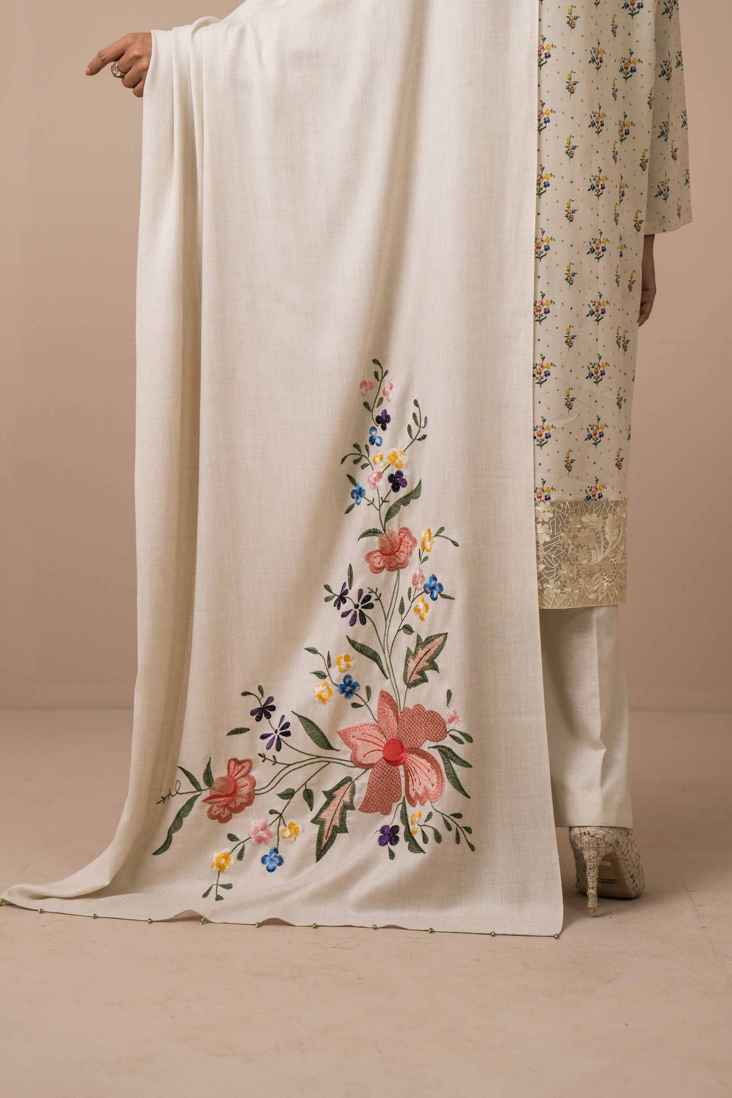 Nishat Linen - 3 Piece - Printed Embroidered Suit - 42303079