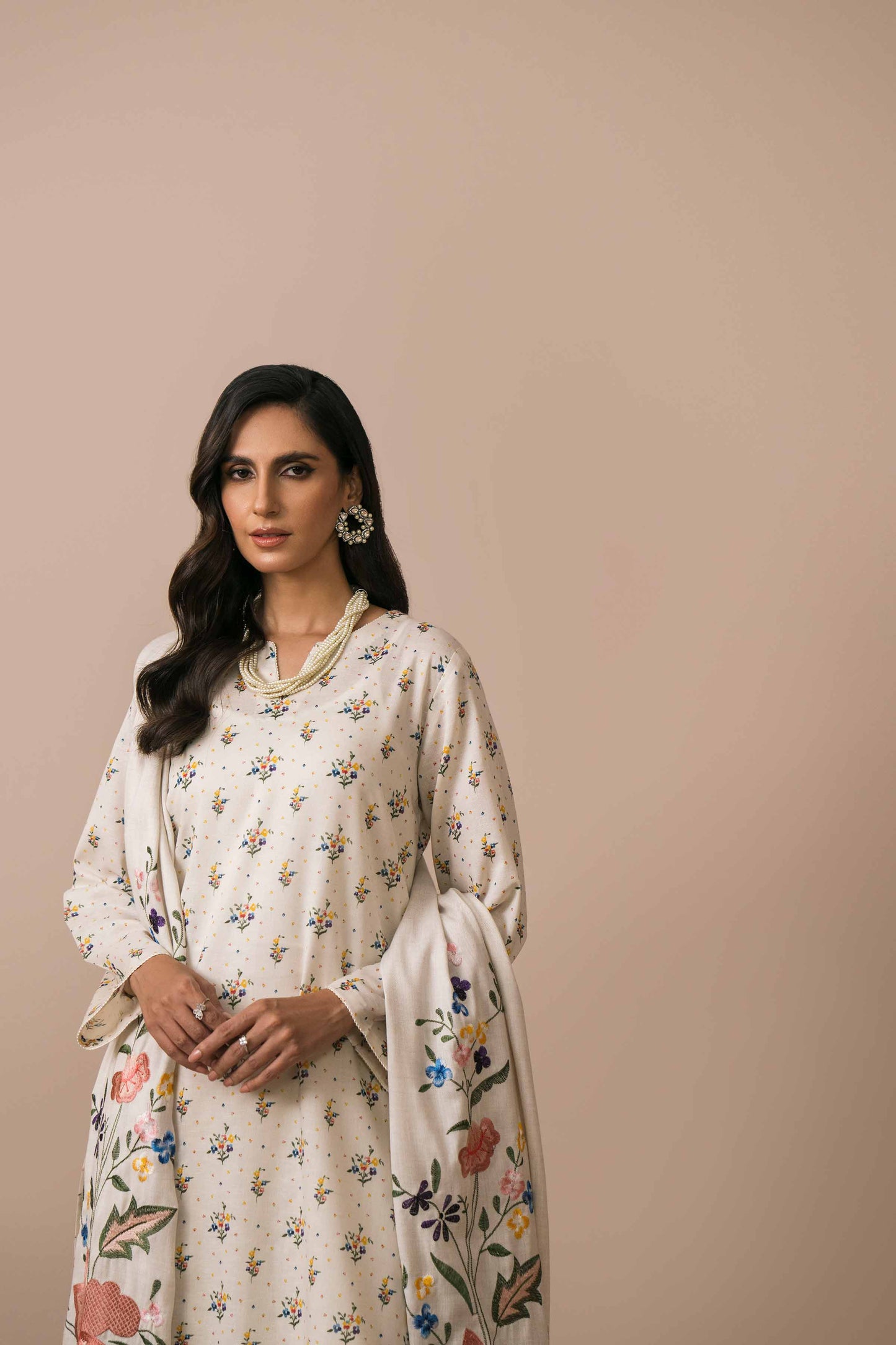 Nishat Linen - 3 Piece - Printed Embroidered Suit - 42303079