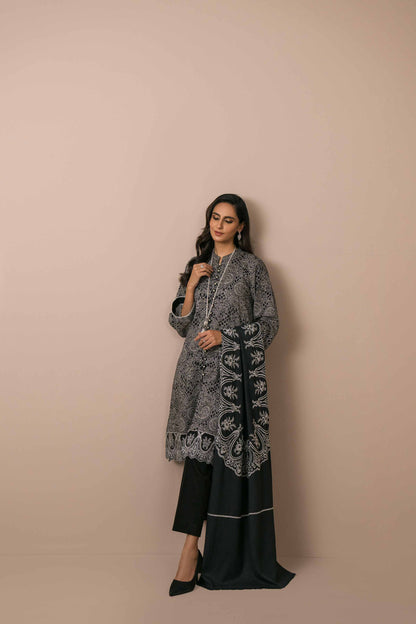 Nishat Linen - 3 Piece - Printed Embroidered Suit - 42303080