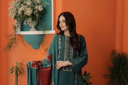 Nishat Linen - 3 Piece - Embroidered Suit - 42303081