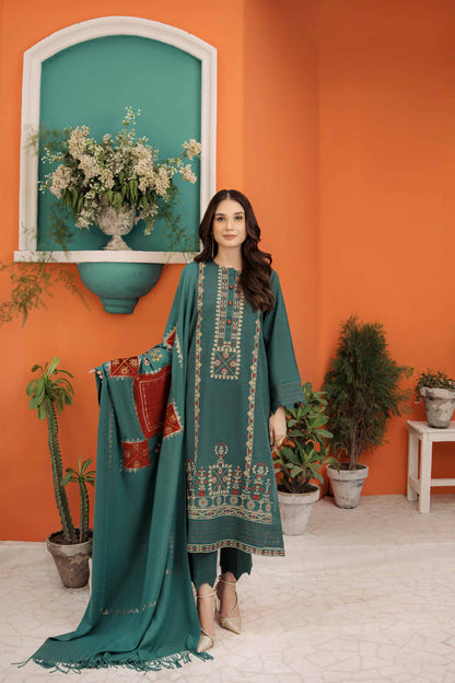 Nishat Linen - 3 Piece - Embroidered Suit - 42303081