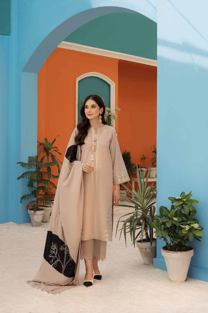 Nishat Linen - 3 Piece - Embroidered Suit - 42303086