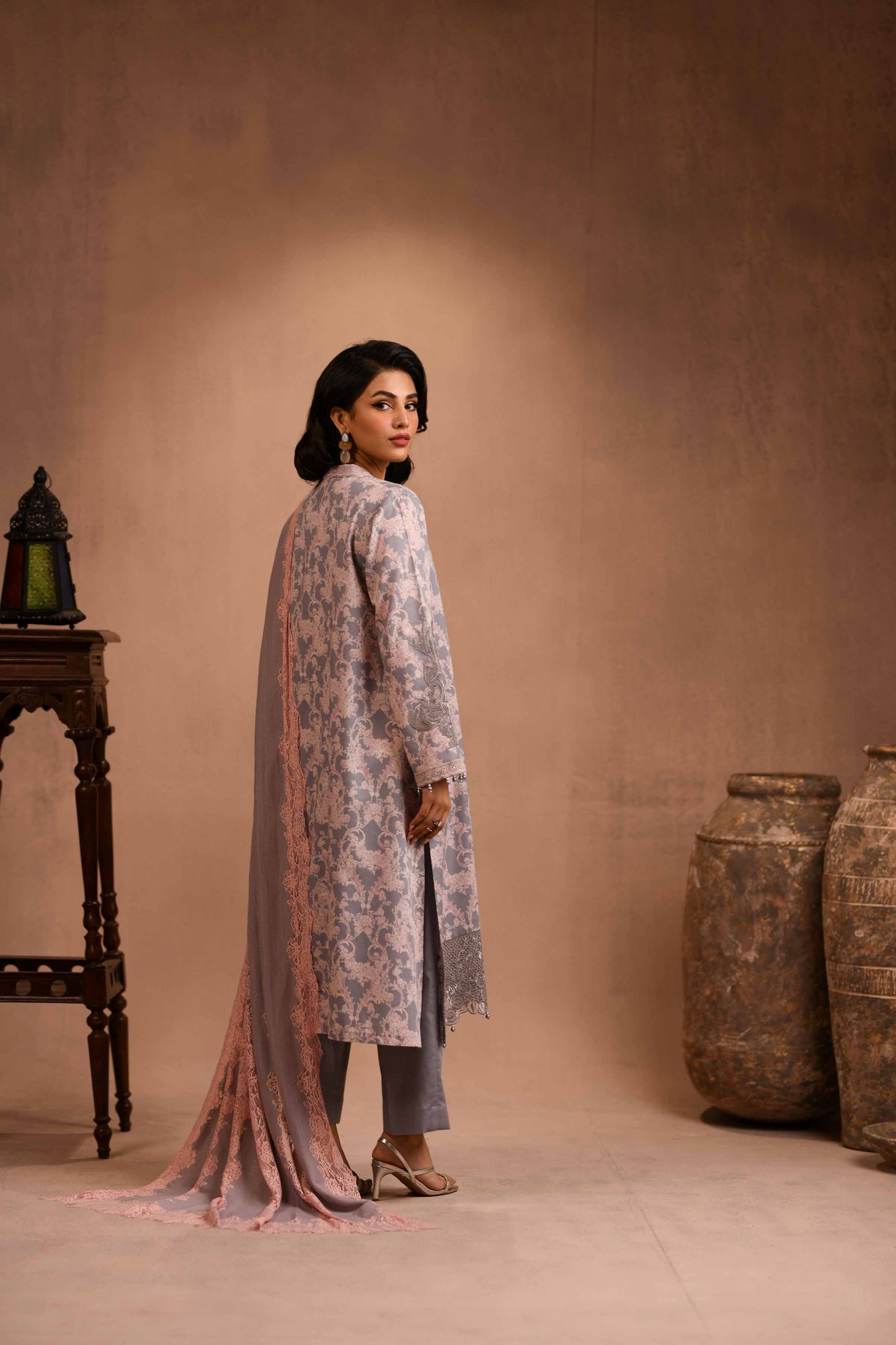 Nishat Linen - 3 Piece - Printed Embellished Suit - 42303096