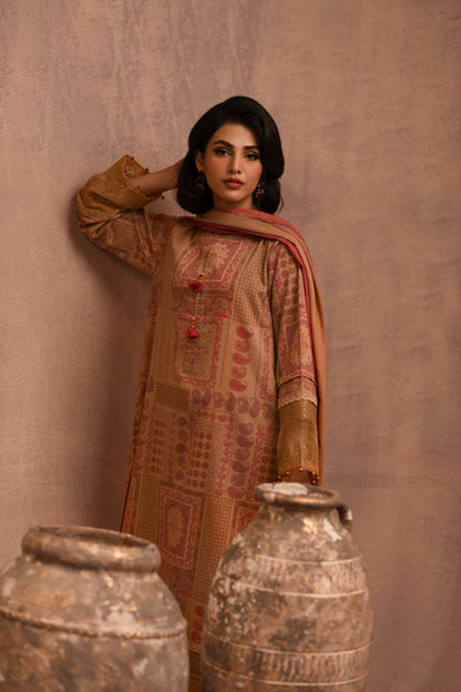 Nishat Linen - 3 Piece - Printed Embellished Suit - 42303099