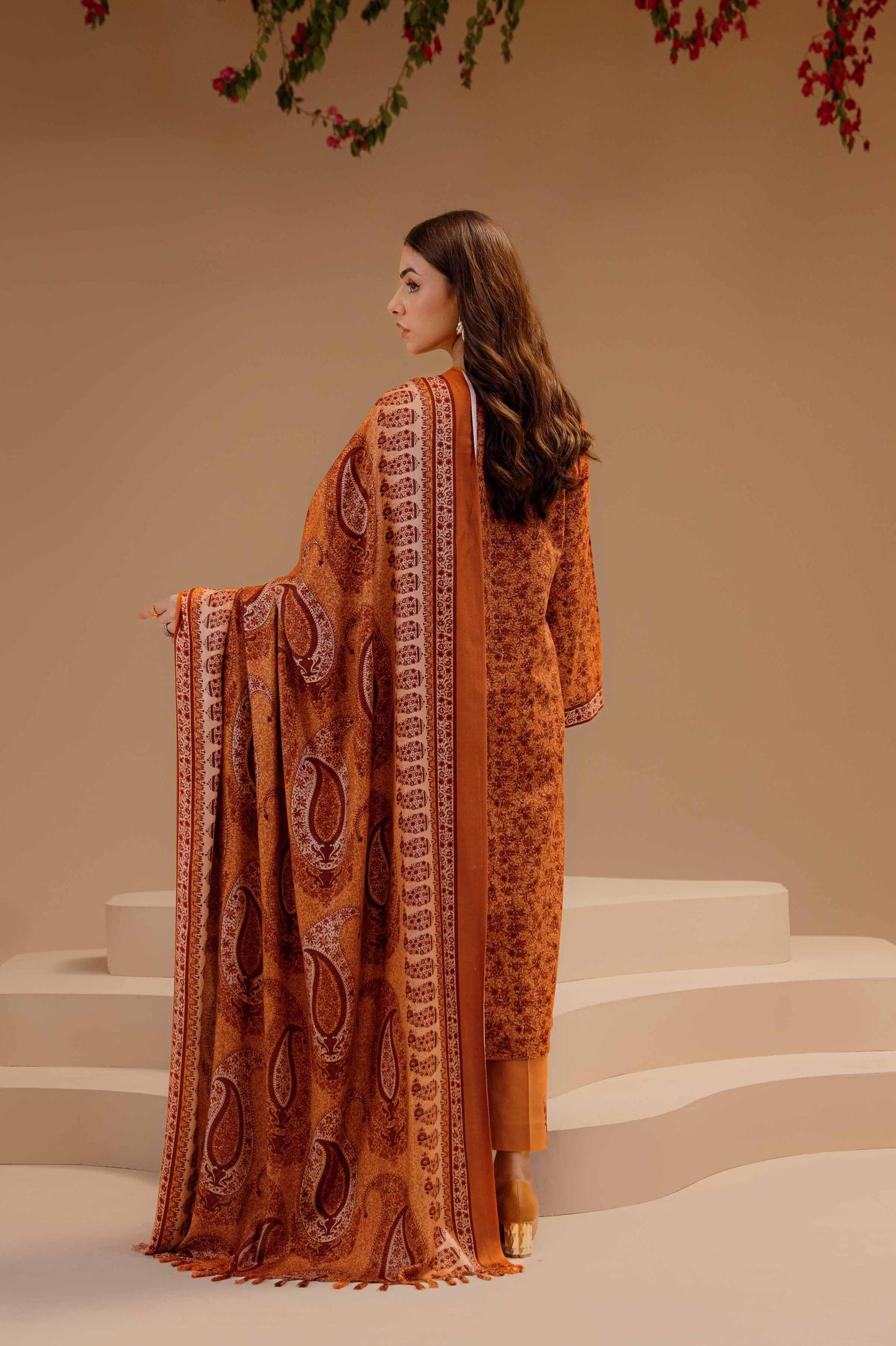 Nishat Linen - 3 Piece - Printed Embroidered Suit - 42303136