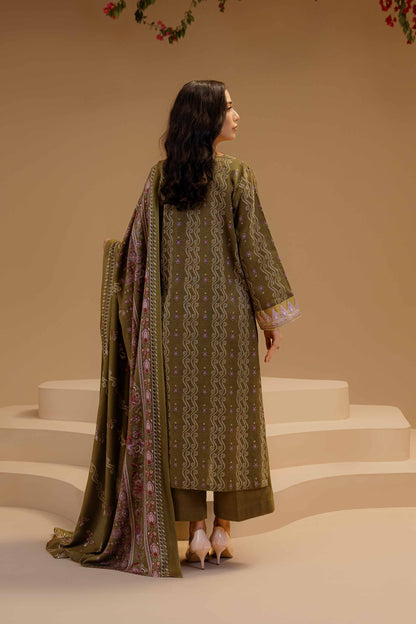 Nishat Linen - 3 Piece - Printed Embroidered Suit - 42303138