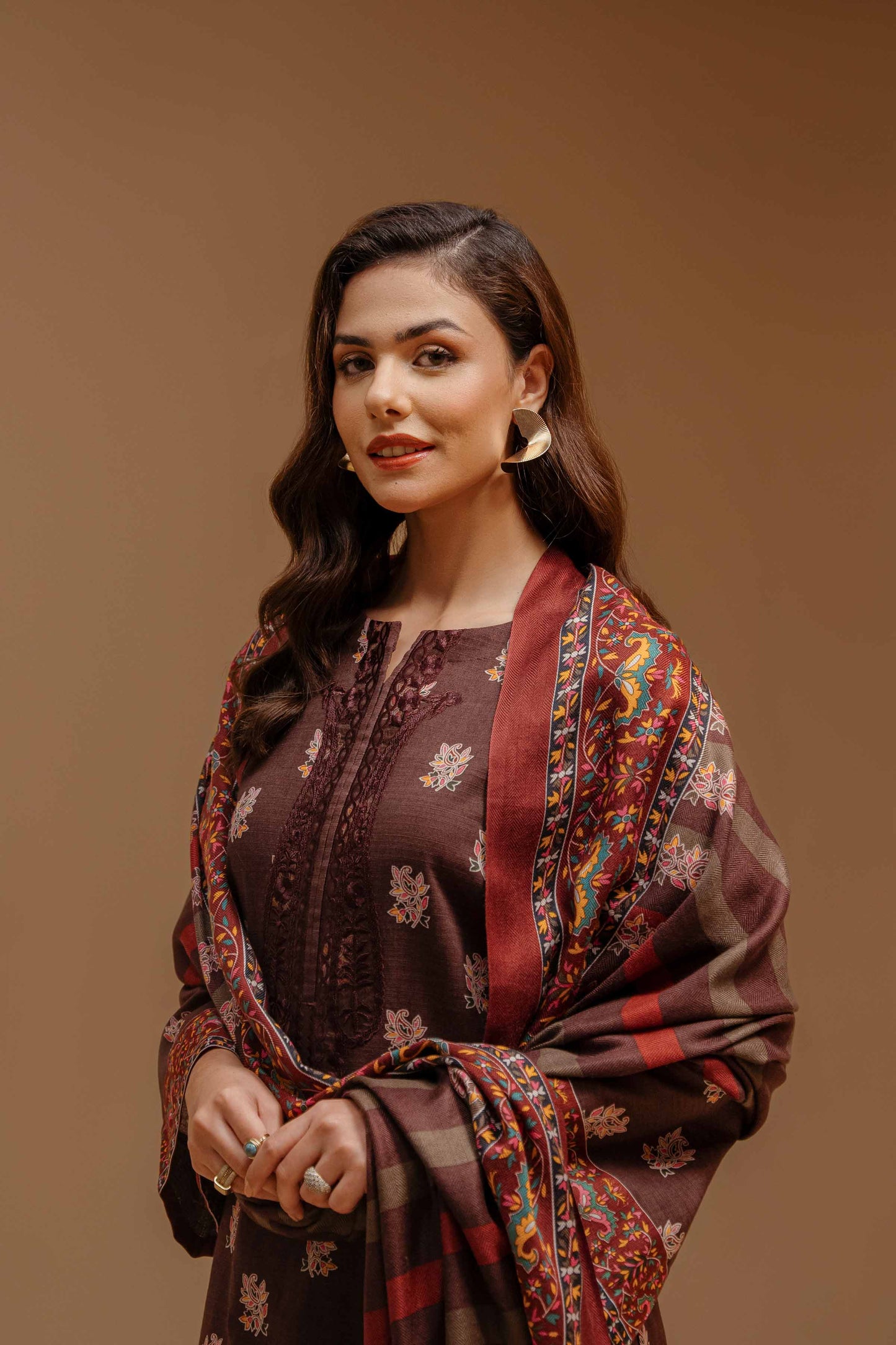 Nishat Linen - 3 Piece - Printed Embroidered Suit - 42303139