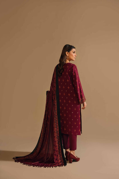 Nishat Linen - 3 Piece - Printed Embroidered Suit - 42303151