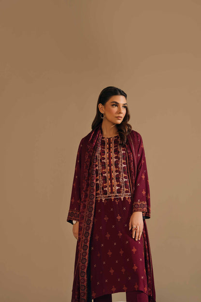 Nishat Linen - 3 Piece - Printed Embroidered Suit - 42303151