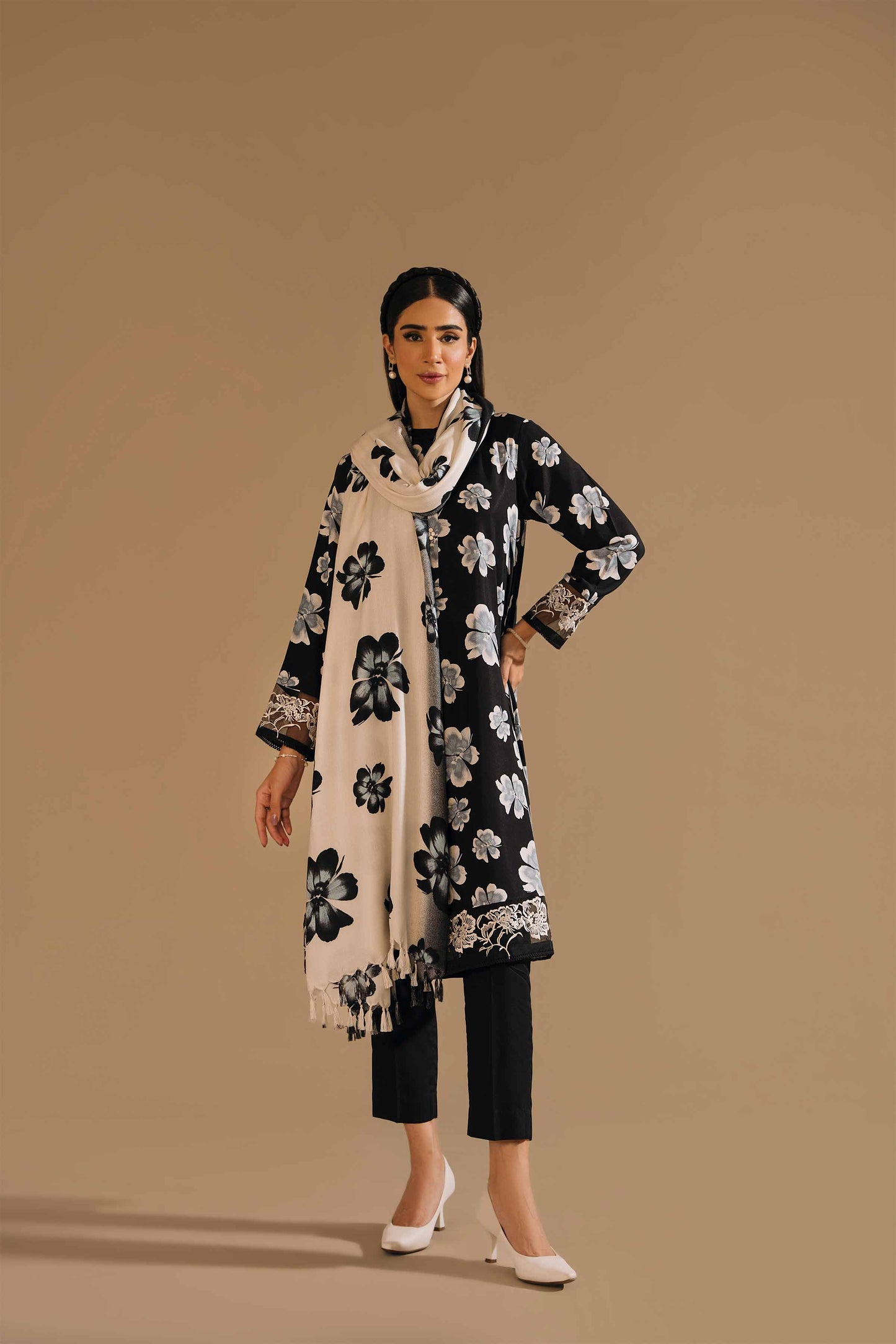 Nishat Linen - 3 Piece - Printed Embroidered Suit - 42303152