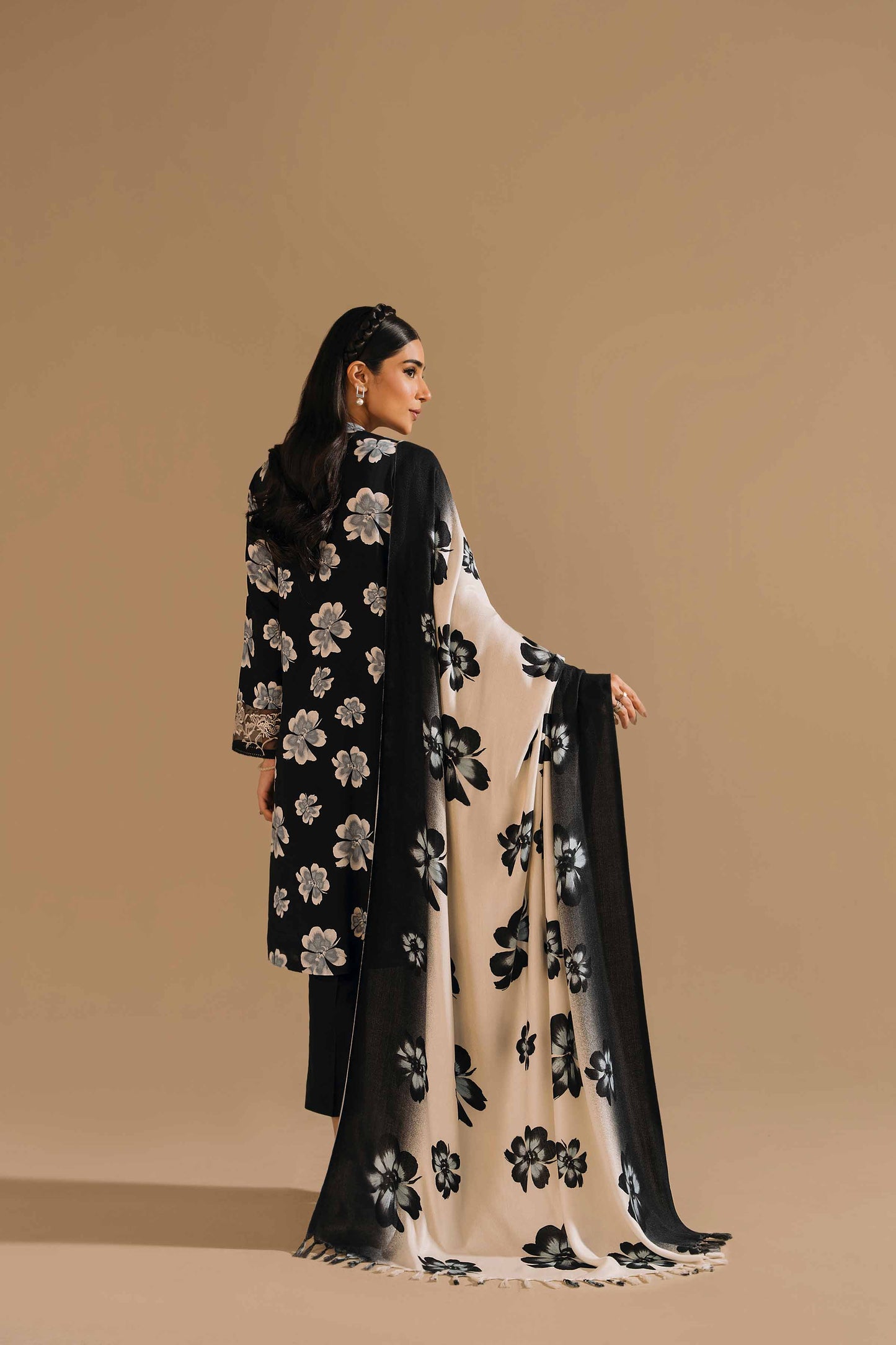 Nishat Linen - 3 Piece - Printed Embroidered Suit - 42303152