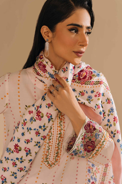 Nishat Linen - 3 Piece - Printed Embroidered Suit - 42303156