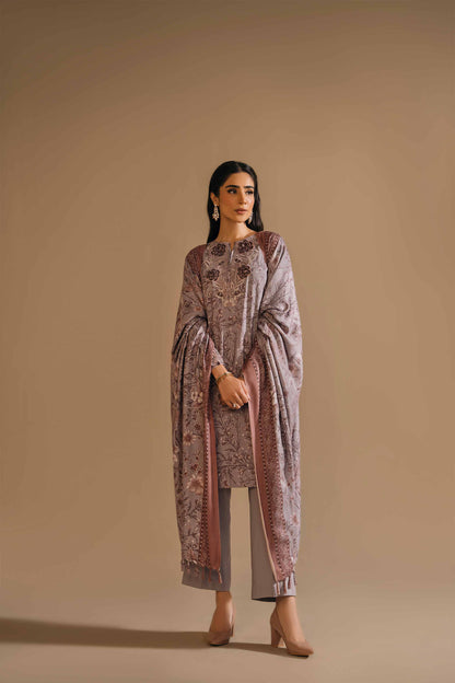 Nishat Linen - 3 Piece - Printed Embroidered Suit - 42303157