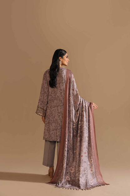 Nishat Linen - 3 Piece - Printed Embroidered Suit - 42303157