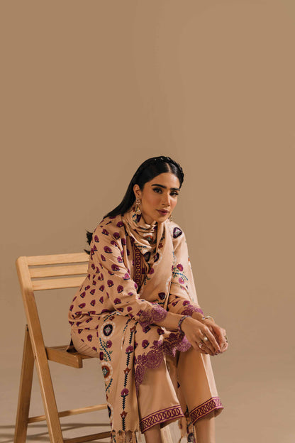 Nishat Linen - 3 Piece - Printed Embroidered Suit - 42303158