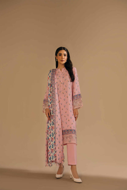 Nishat Linen - 3 Piece - Printed Embroidered Suit - 42303159