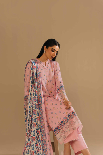 Nishat Linen - 3 Piece - Printed Embroidered Suit - 42303159