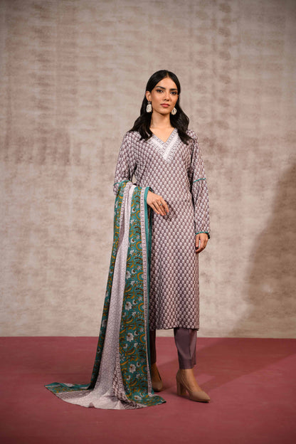 Nishat Linen - 3 Piece - Printed Suit - 42303176