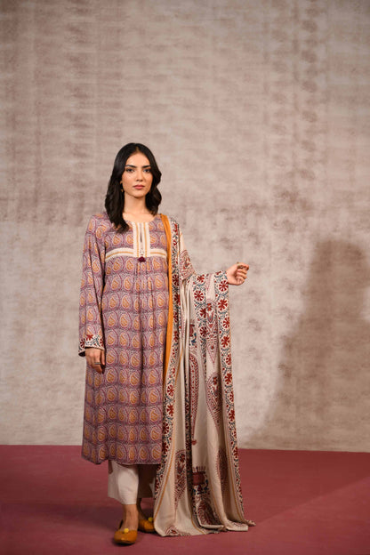 Nishat Linen - 3 Piece - Printed Suit - 42303179